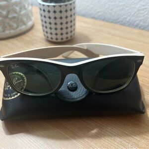 Ray-Ban Black and White Sunglasses